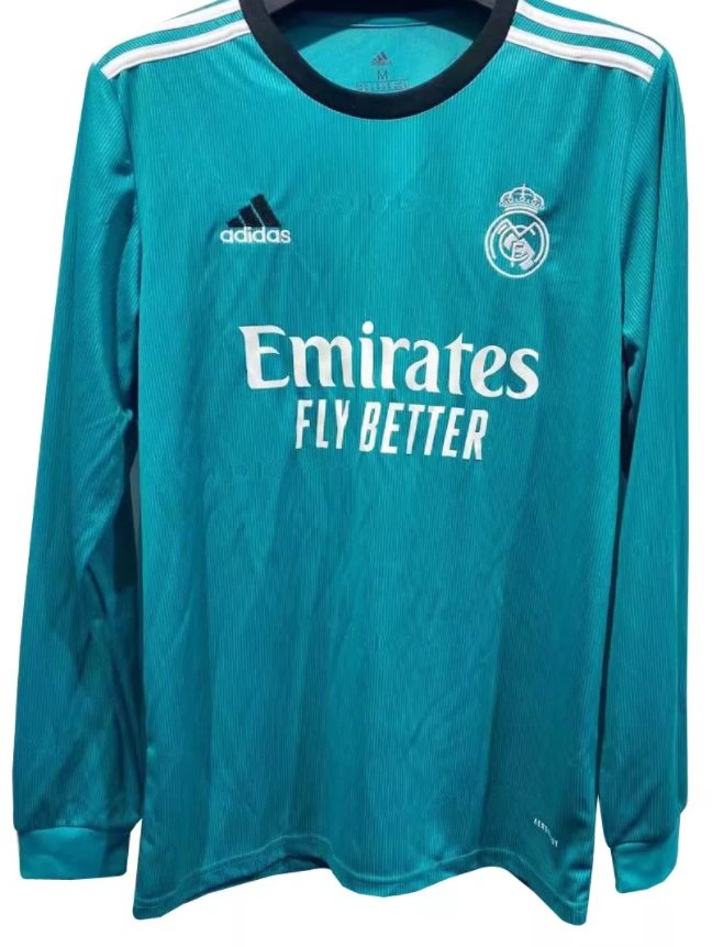Camisa III Real Madrid 2021 2022 Adidas oficial manga comprida